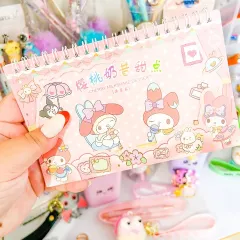 Sanrio Cartoon Cute Melody Sticker Book